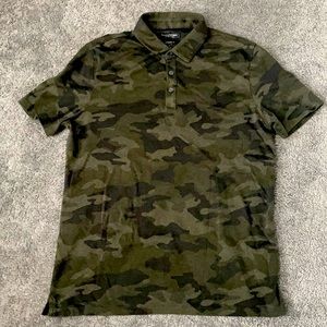 Banana Republic Camo print Polo Large Luxury Touch